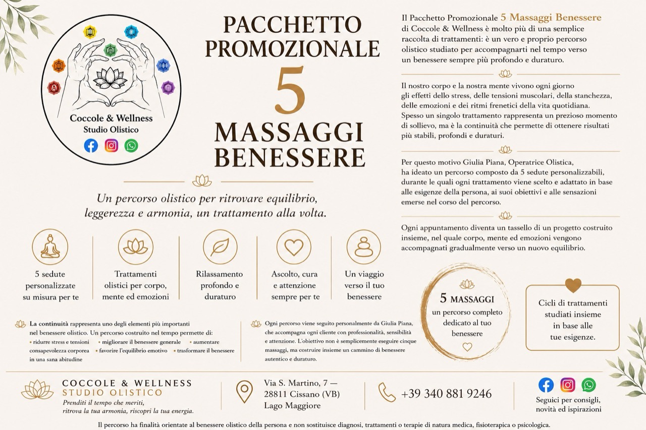 Pacchetti 5 massaggi